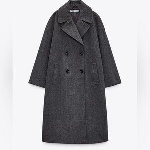 Zara Gray Oversized Coat
